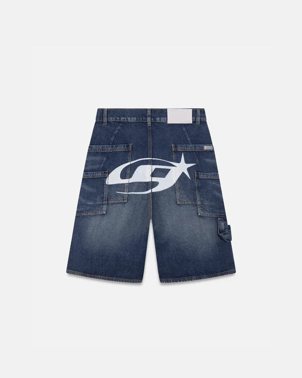 Undergold Act 1 UG Star Denim Jorts Medium Blue