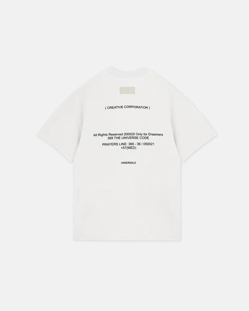 Undergold Golden Heritage Drop Tshirt White
