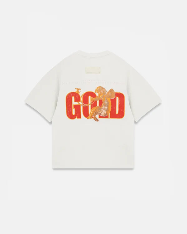 Undergold Revelation Gold Boxy Fit Tshirt White