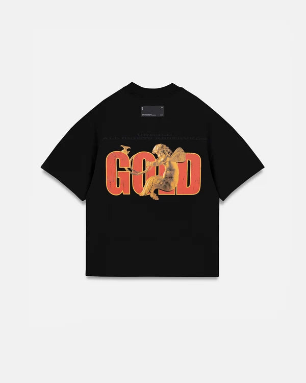 Undergold Revelation Gold Boxy Fit Tshirt Black
