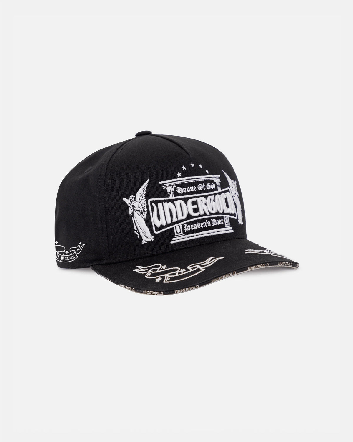 Undergold Basics Heaven's Door High Crown Cap Black