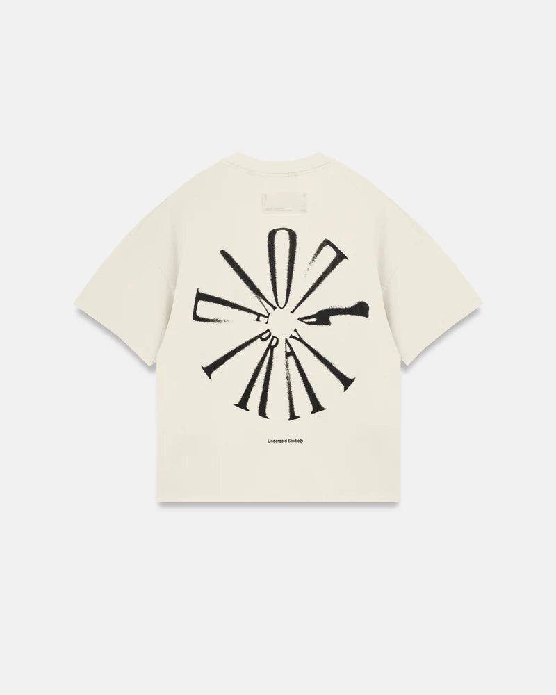 Undergold Spring Pray 4 Love Boxy Fit Tshirt White