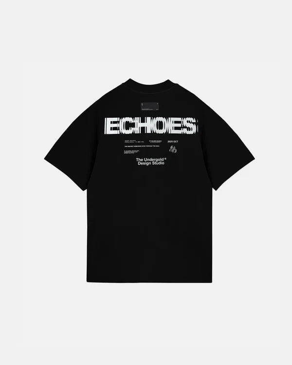 Undergold echoes touch tshirt black