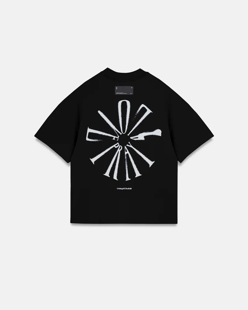 Undergold Spring Pray 4 Love Boxy Fit Tshirt Black