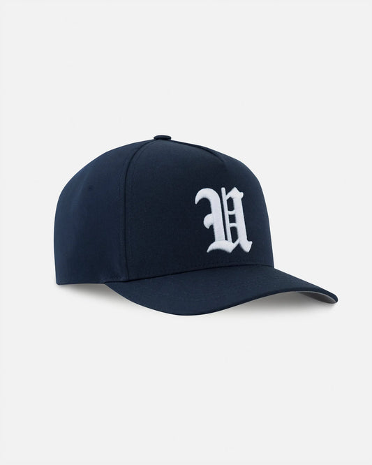 Undergold Line U High Crown Cap Navy Blue
