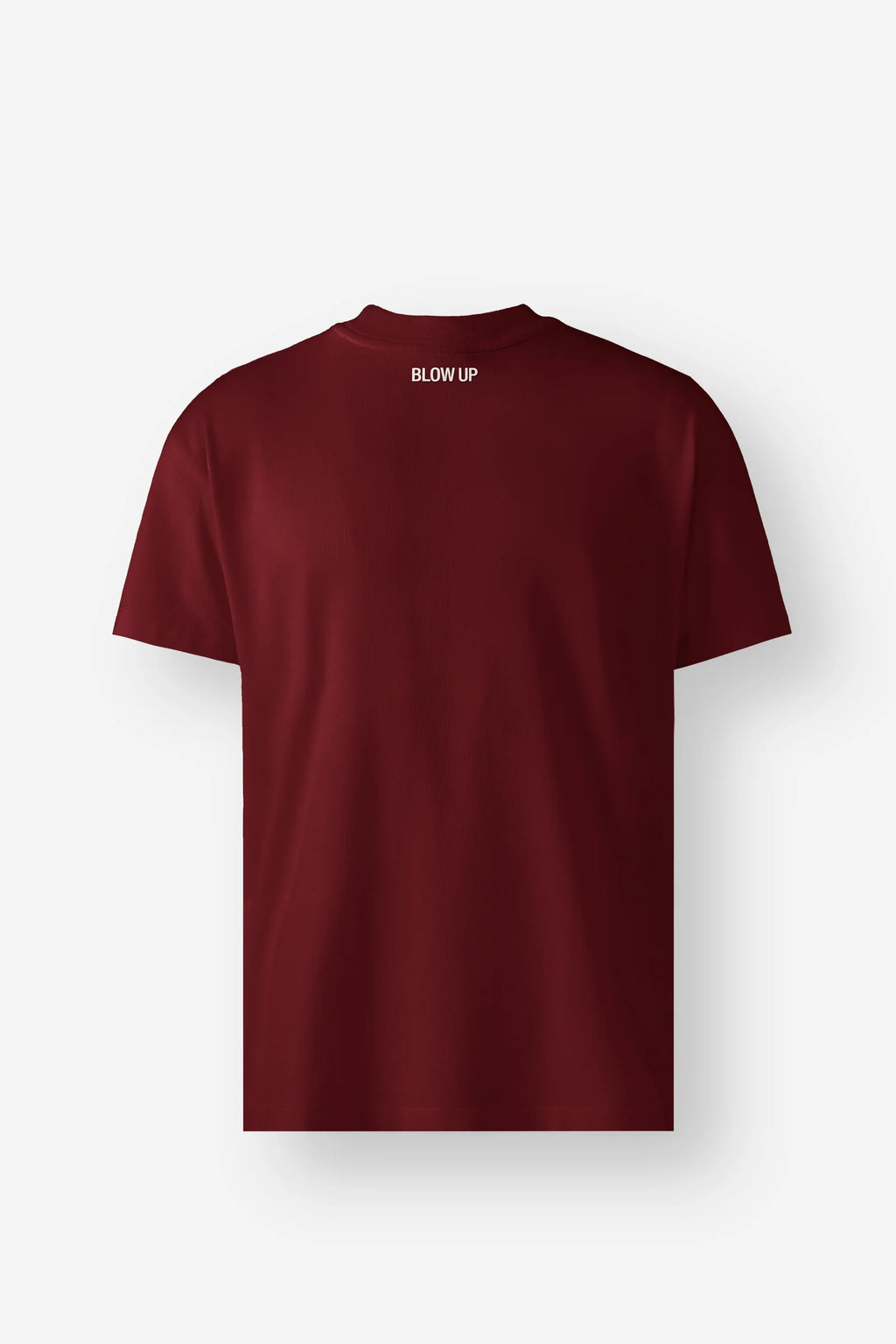 Blow up Loose fit t-shirt red wine in cotton CLF6-3003