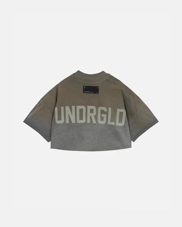 Undergold echoes undrgld crop top faded olive