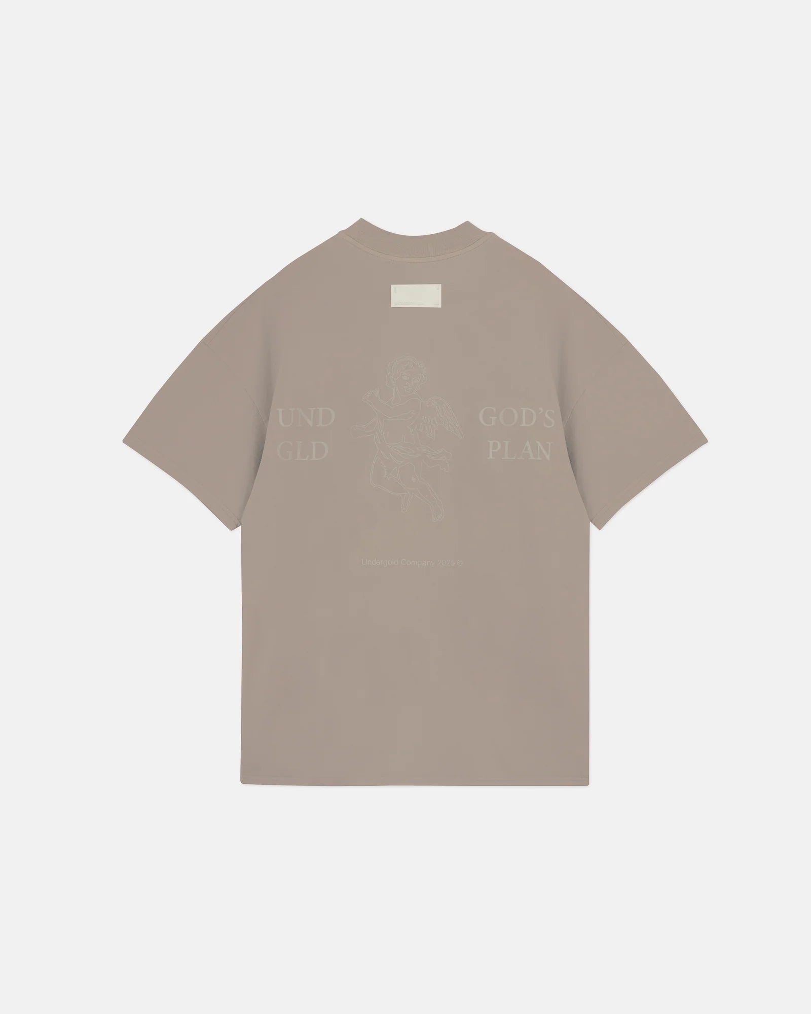 Undergold echoes god's plan tshirt light brown