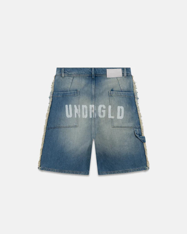 Undergold Spring Frayed Jorts Blue