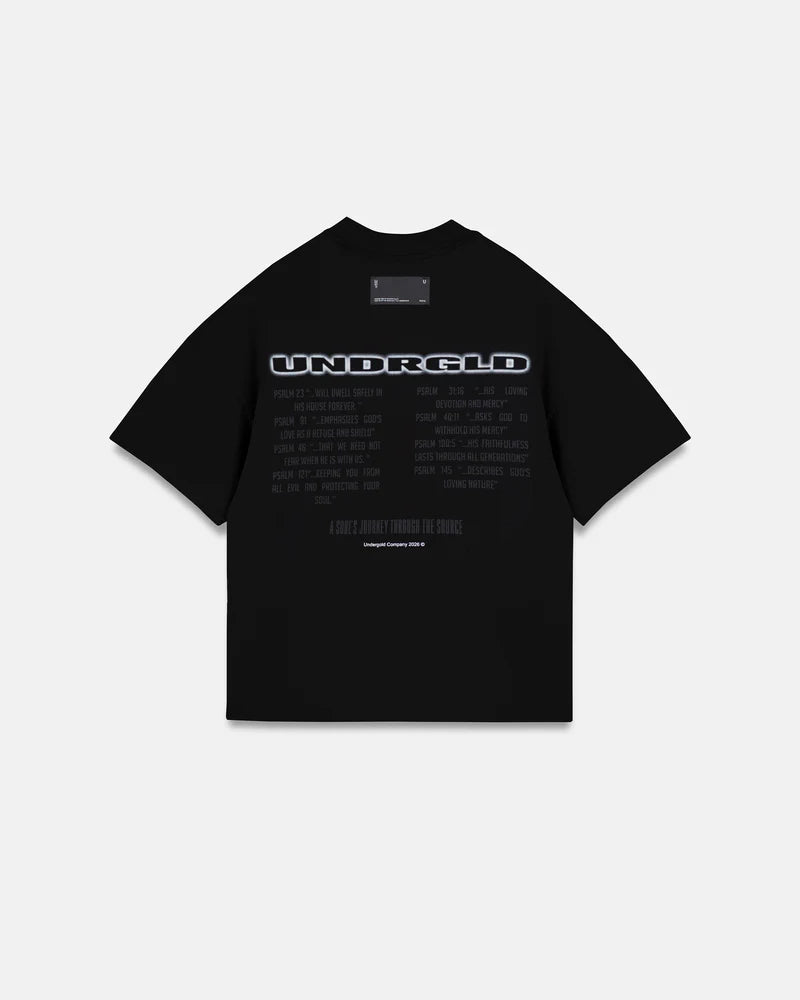 Undergold Holy State Journey Boxy Fit Tshirt Black
