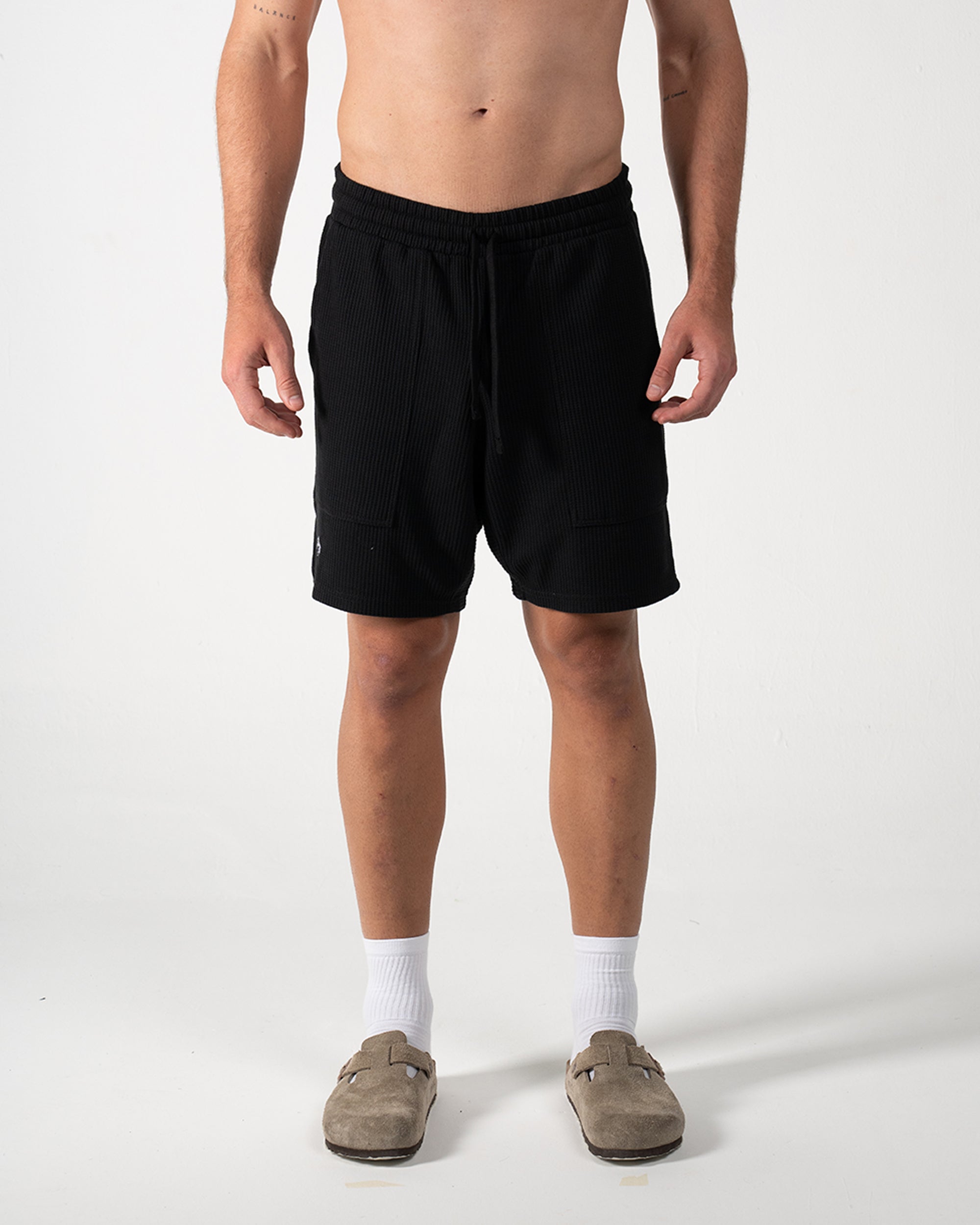 Birmano chess black shorts