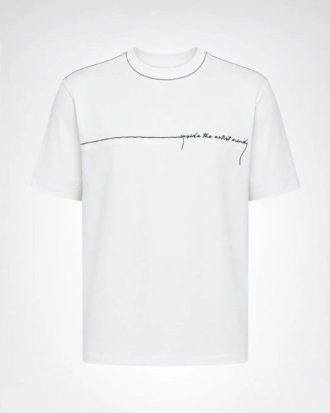 Artdist Stroke Ivory Regular Fit T-Shirt