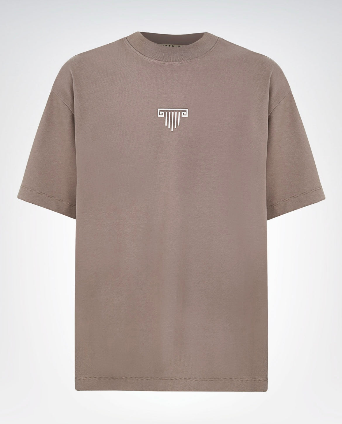 Artdist emblem taupe t shirt