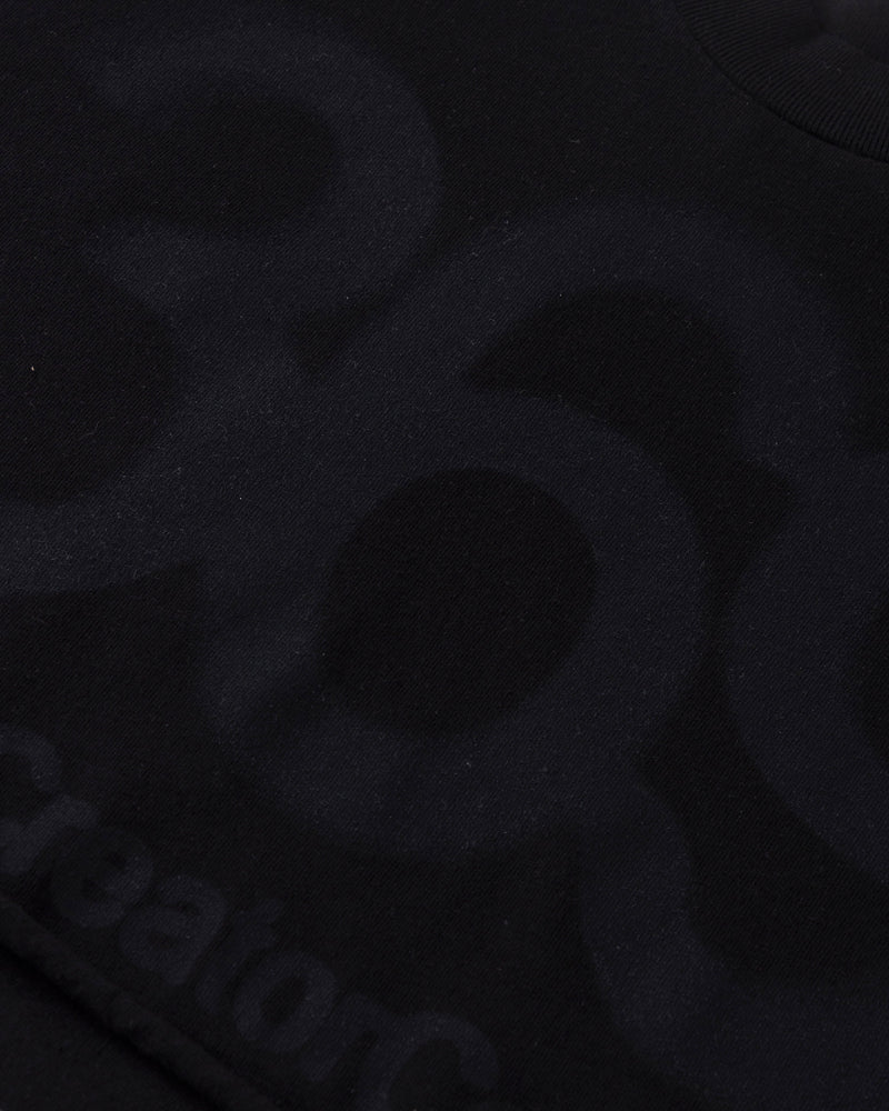 Undergold Stardust Code Crop Top Black