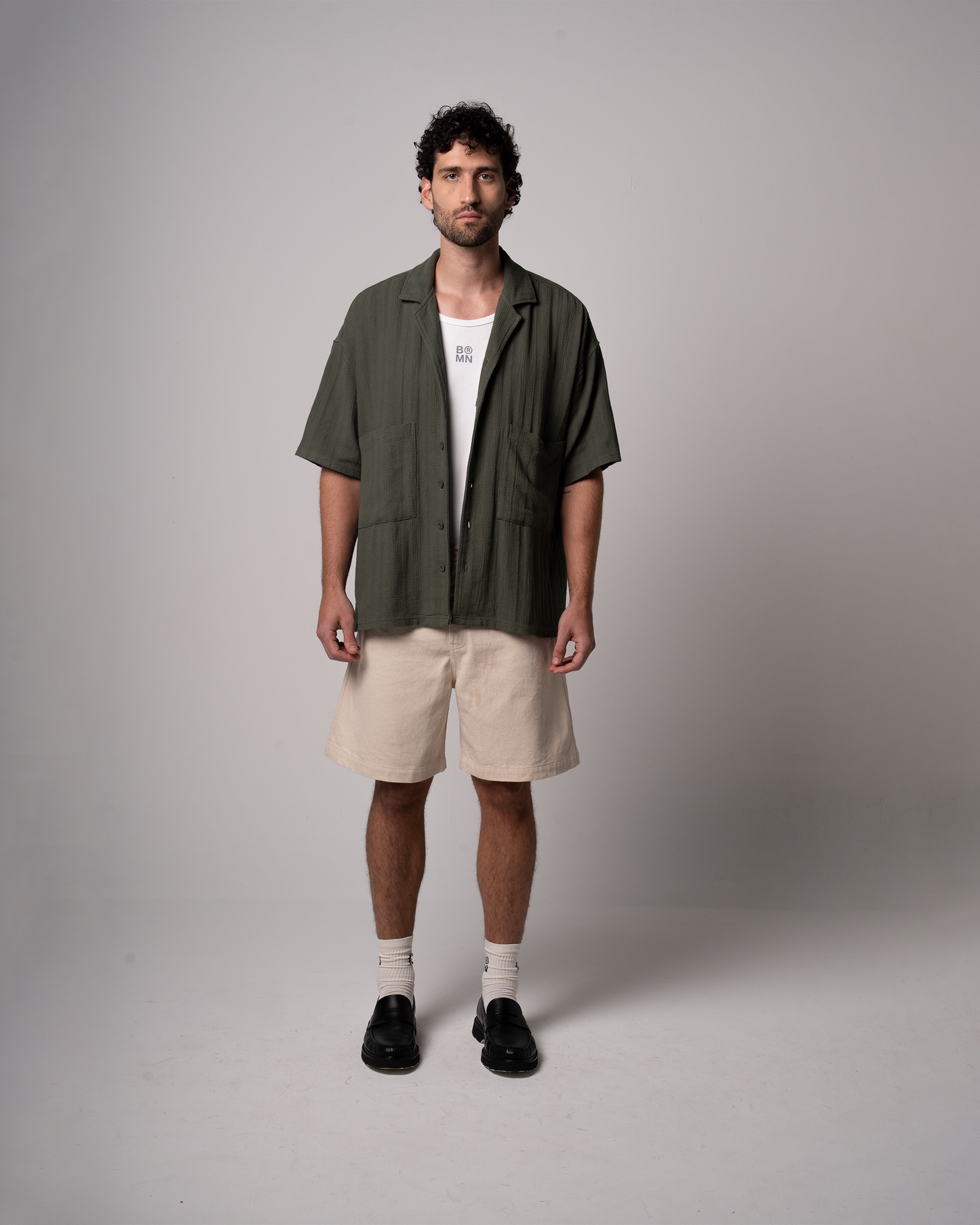 Birmano olive green state shirt