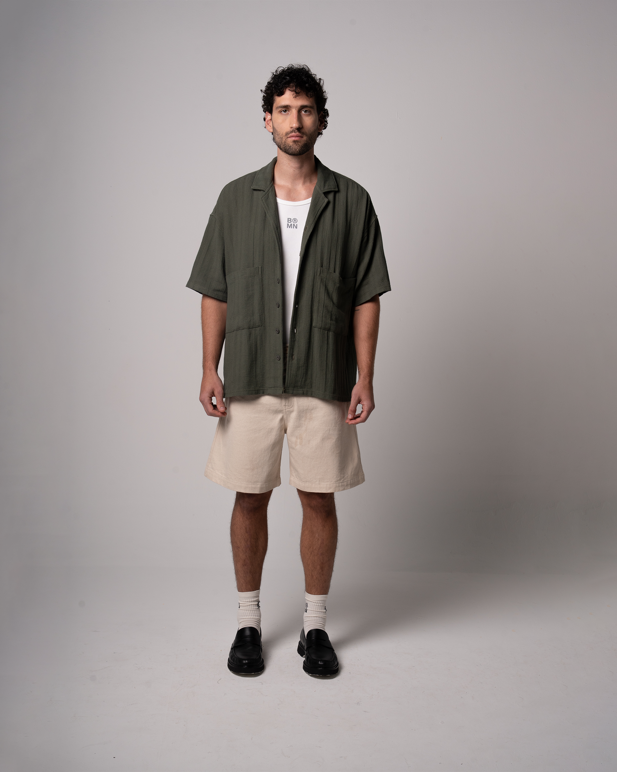 Birmano olive green state shirt