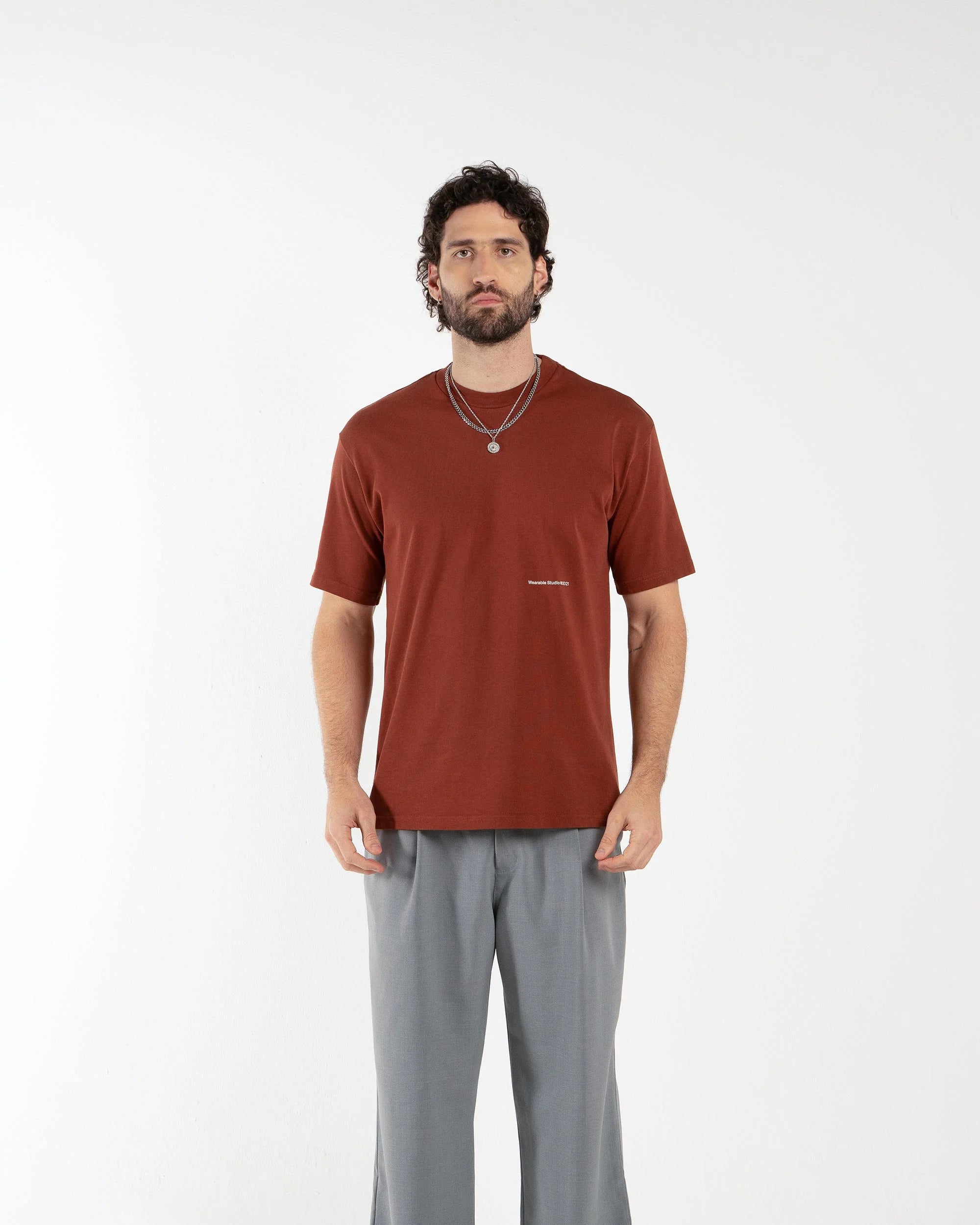 Birmano b signature brick red t-shirt