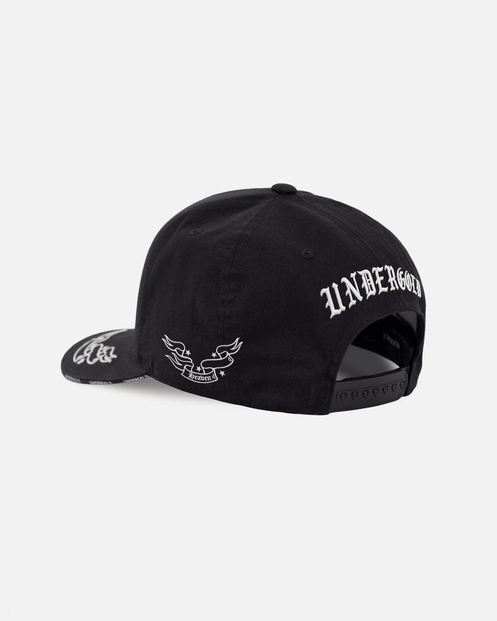Undergold Basics Heaven's Door High Crown Cap Black