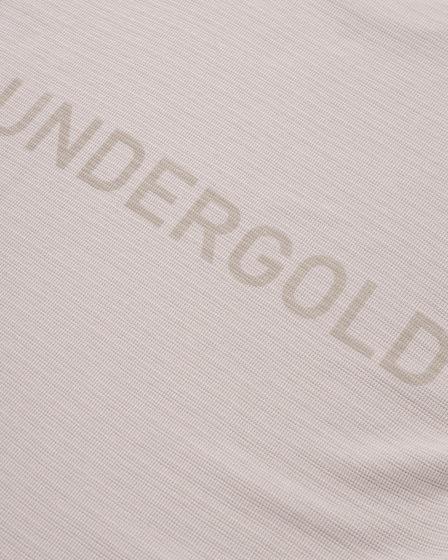 Undergold Basics Logo Textured Tshirt Taupe