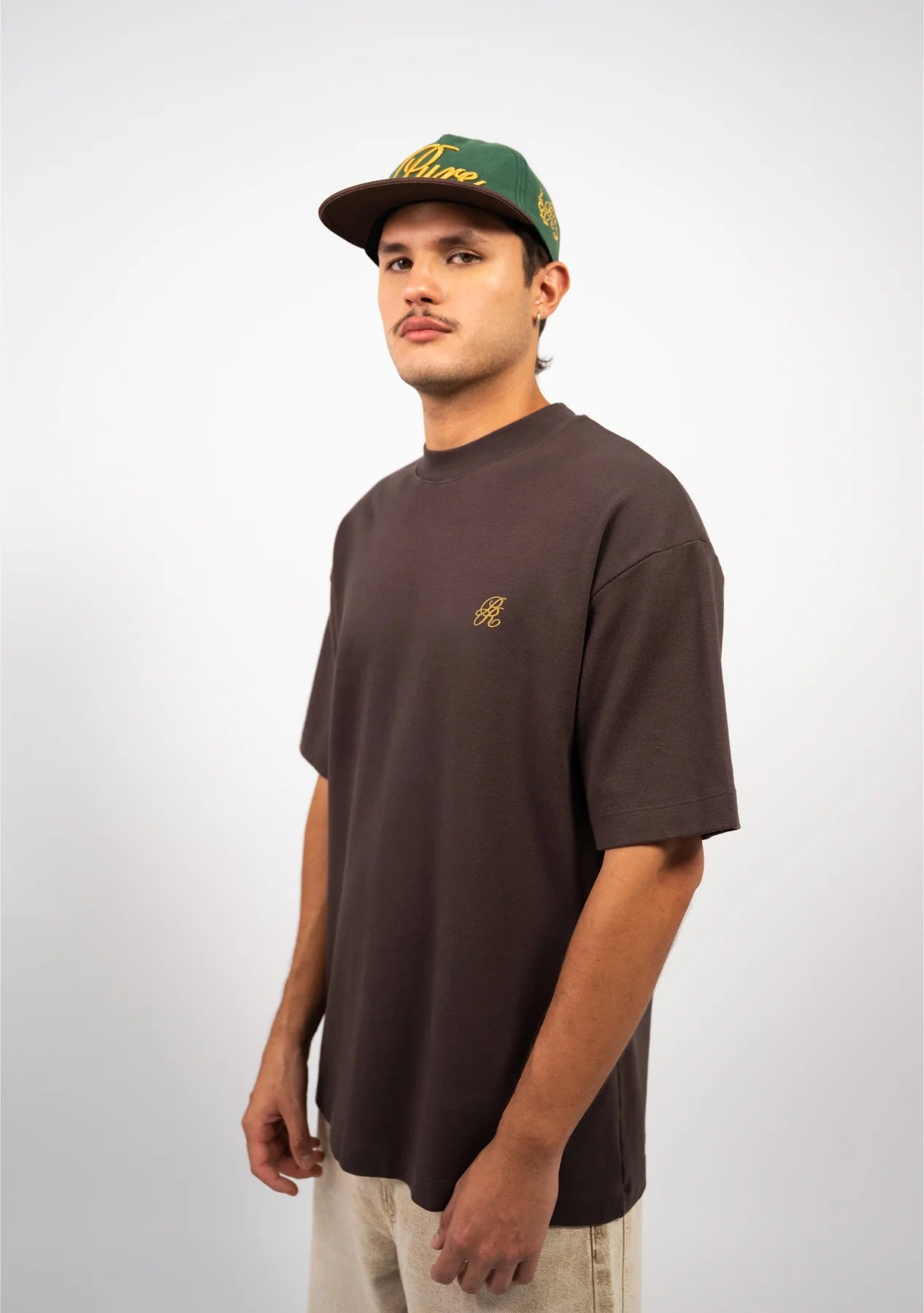 Pure Brown Logo T-Shirt PUR22622