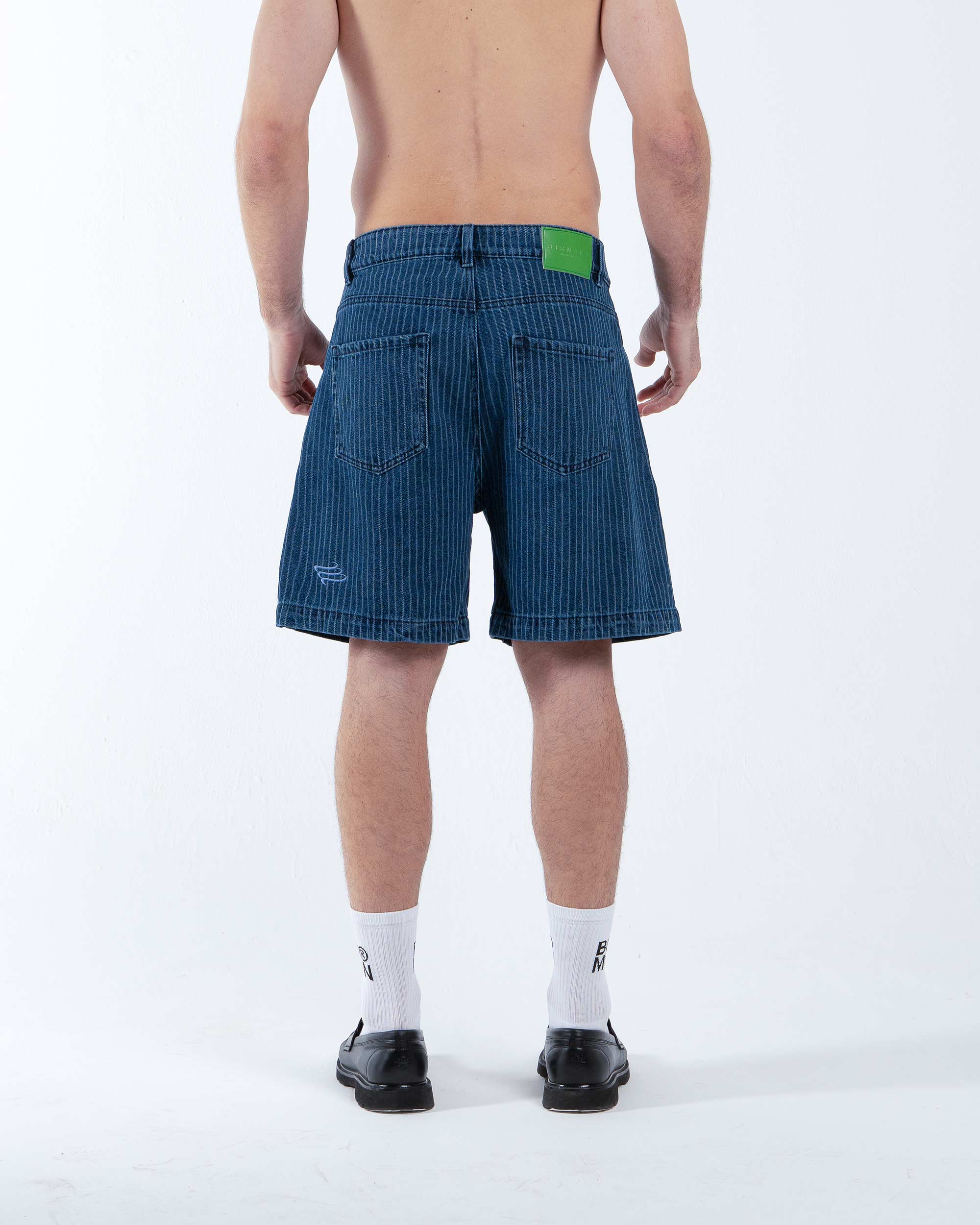 Birmano native denim stripe short