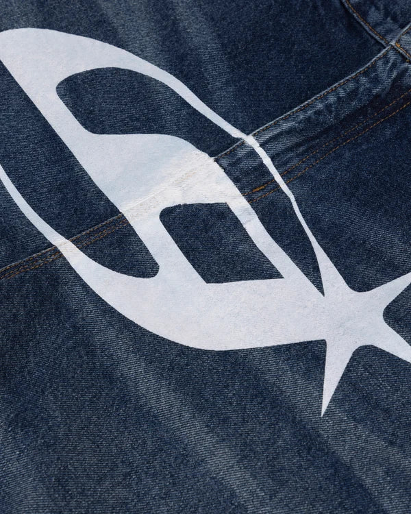 Undergold Act 1 UG Star Denim Jorts Medium Blue