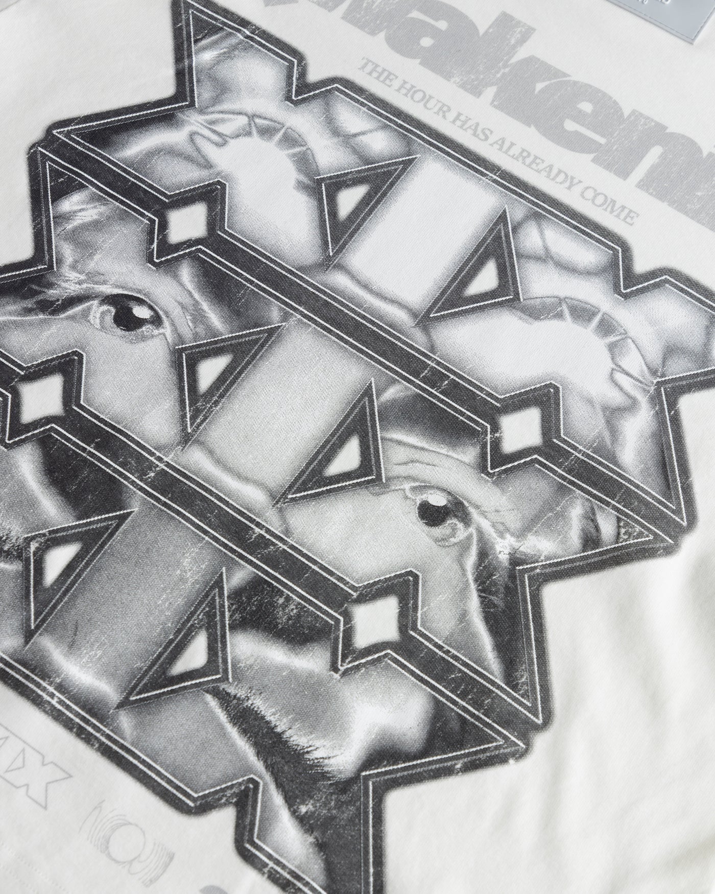 Undergold Agnus Dei Awakening Boxy Fit Tshirt White
