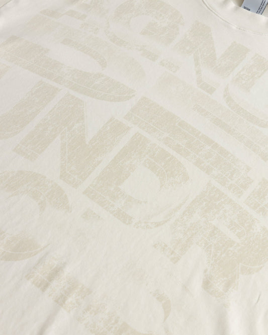 Undergold Agnus Dei Chrome Boxy Fit Tshirt Cream