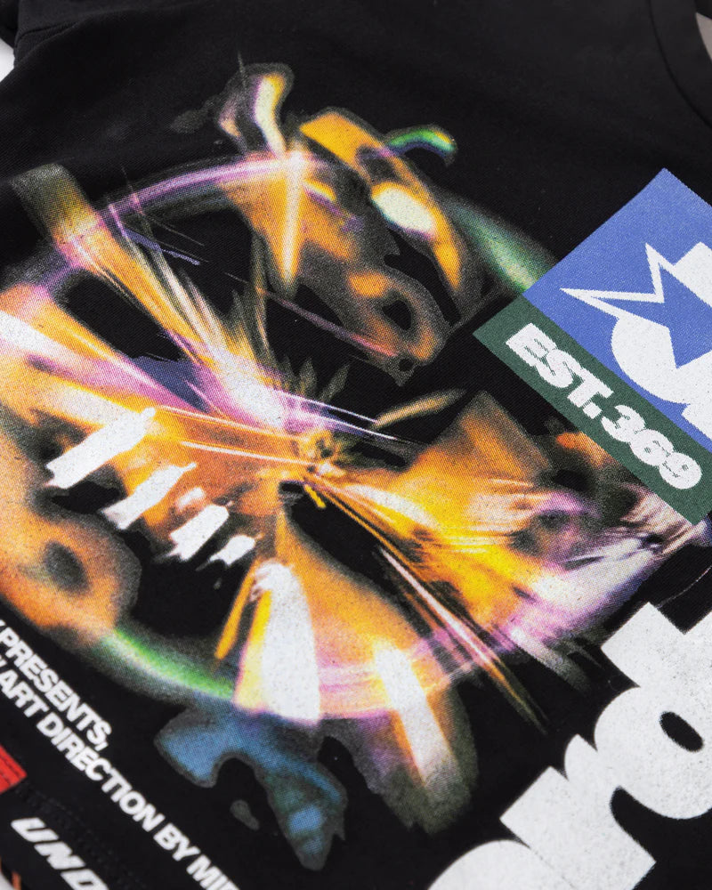 Undergold Stardust Night Drive Baby Tee Black