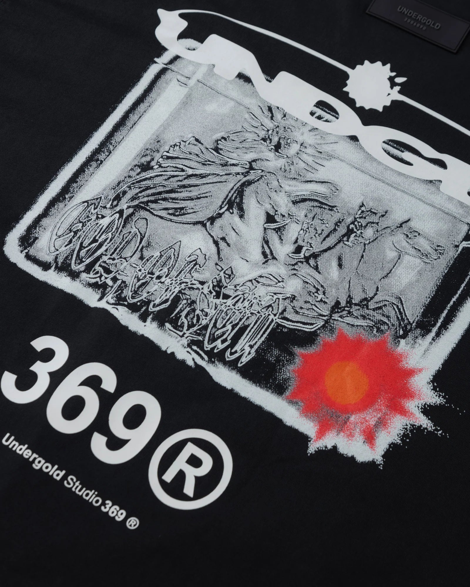 Undergold Helios God Of Sun Tshirt Vintage Black