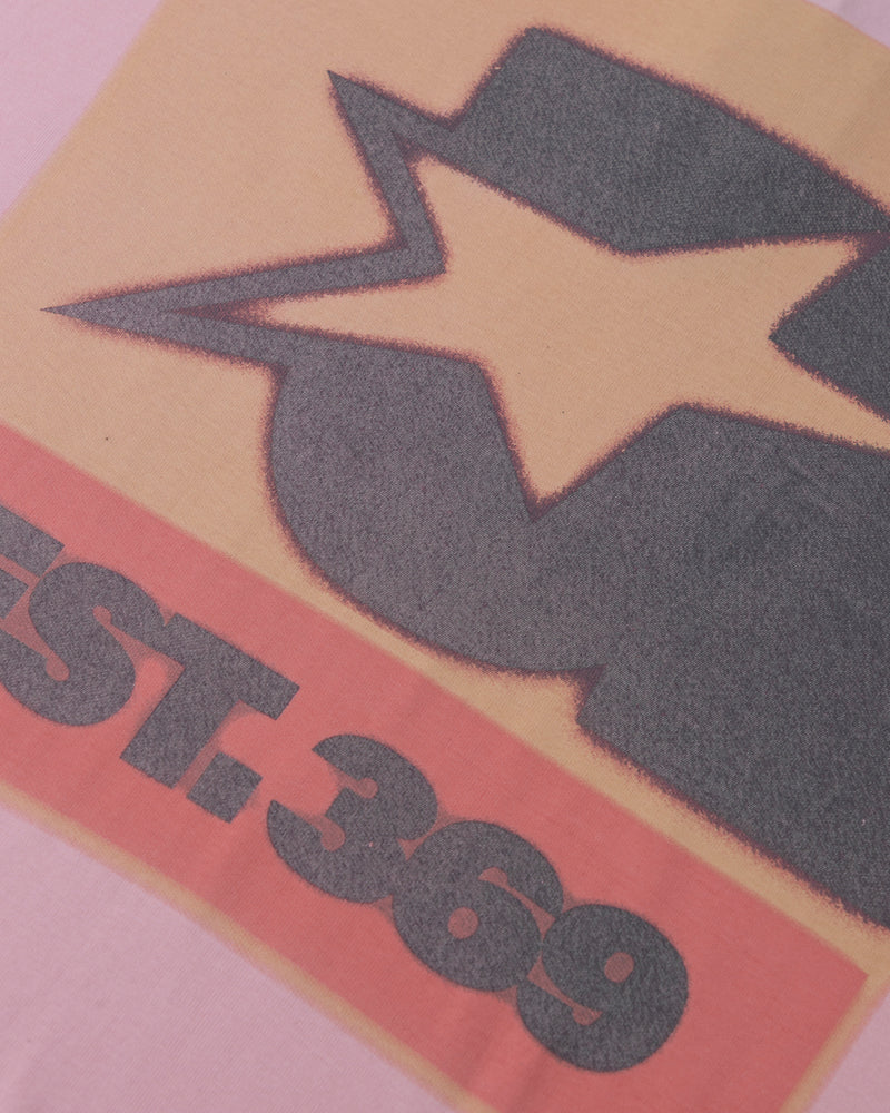 Undergold Stardust Symbol Boxy Fit Tshirt Pink