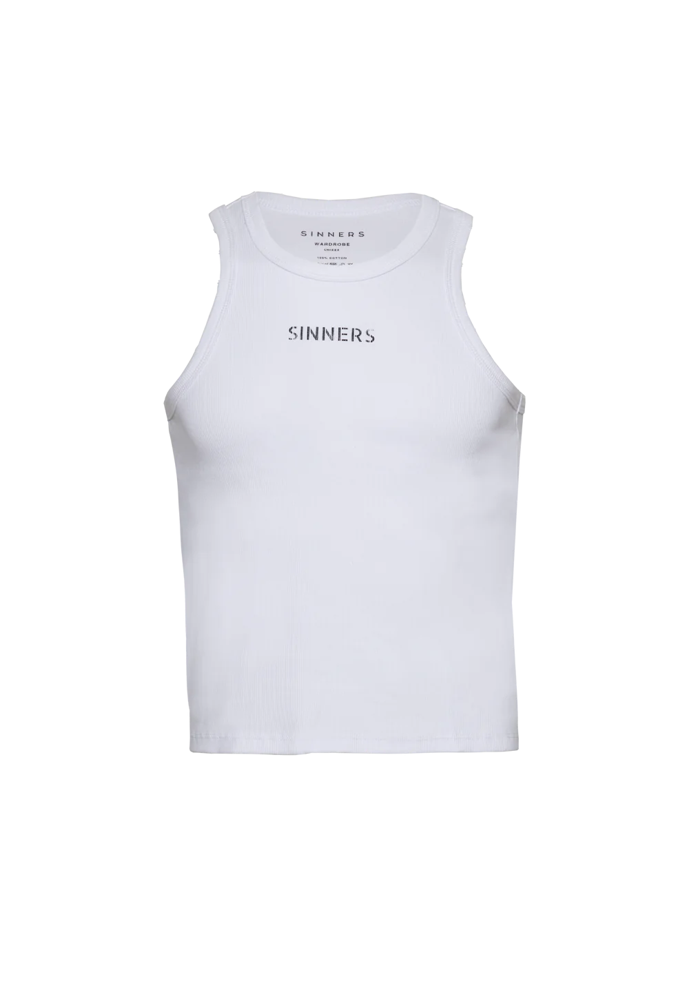 SINNERS LES MAÇONS TANK TOP WHITE