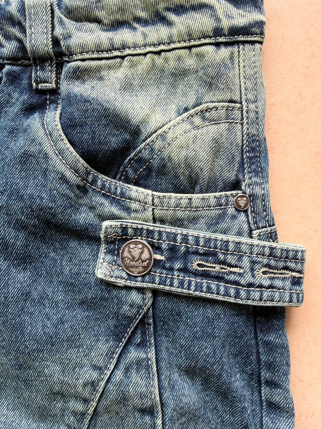 Hooded Baggy Hooded Jean 2 / 3 HTH009