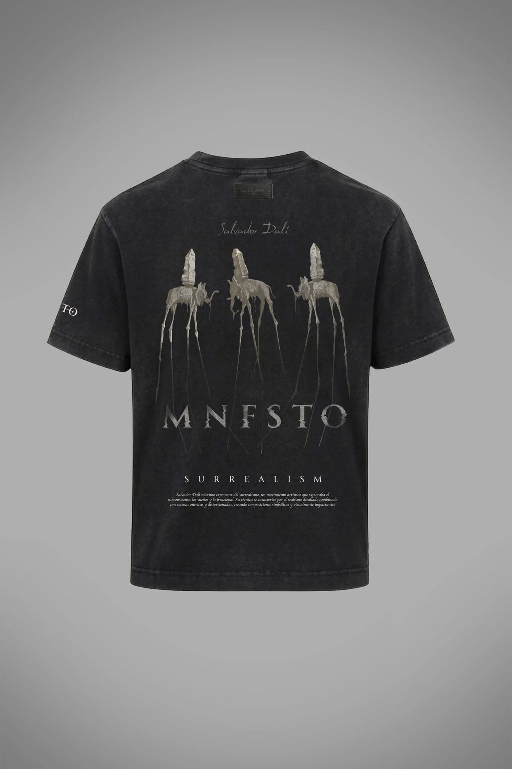 Manifesto Camiseta Regular Elefantes Dalí Old Wash