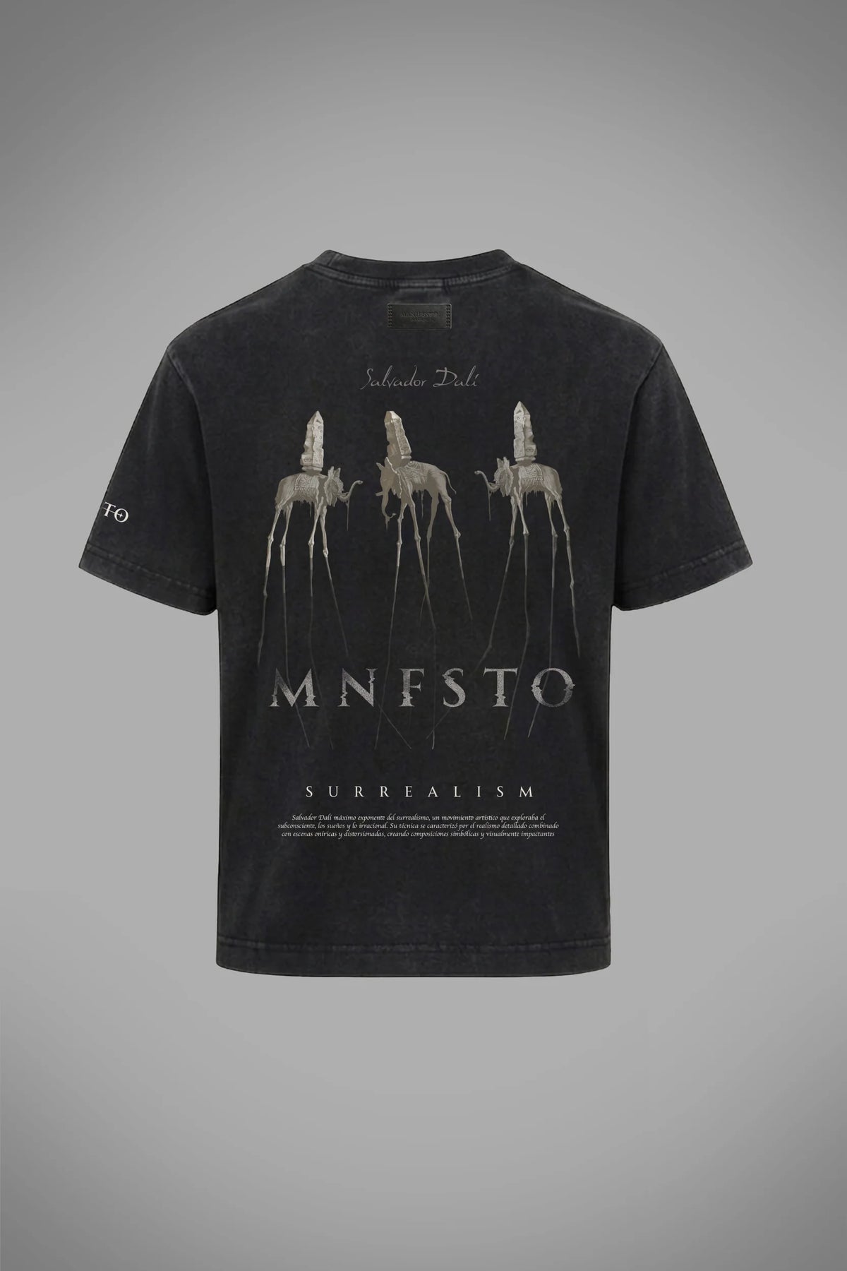 Manifesto Camiseta Regular Elefantes Dalí Old Wash