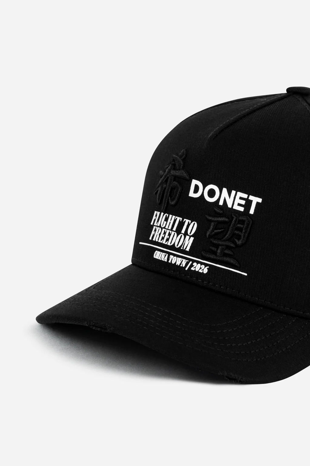 Donet cap hong black - white
