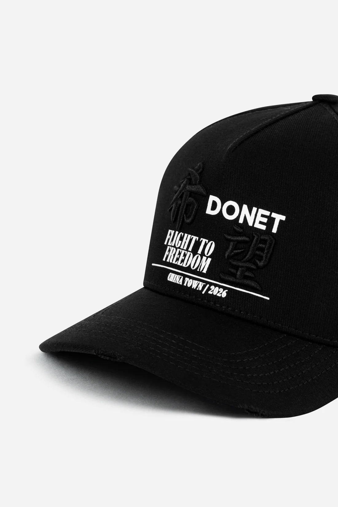 Donet cap hong black - white