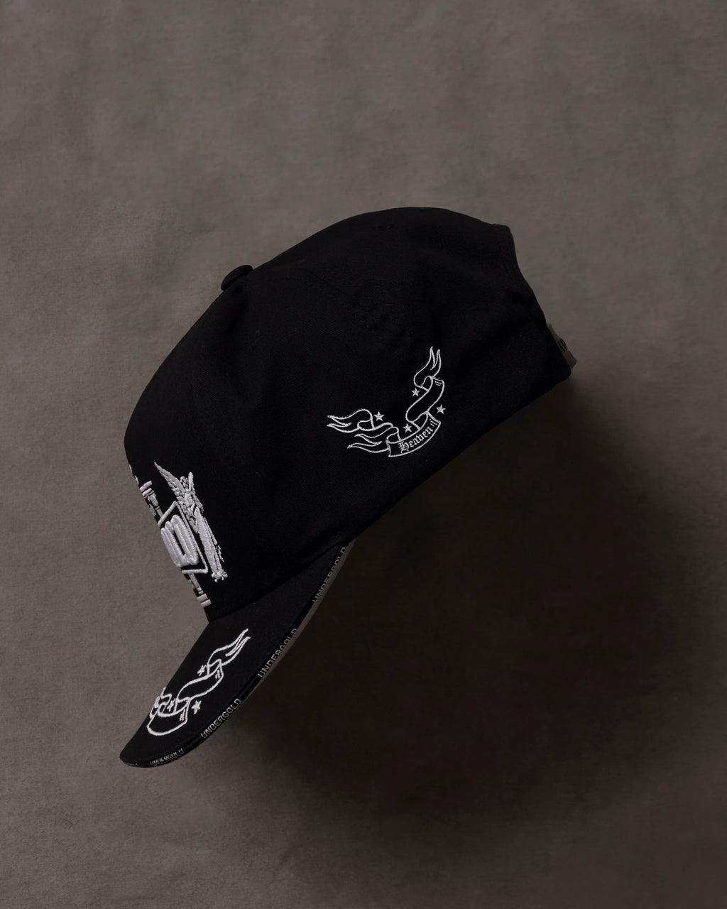 Undergold Basics Heaven's Door High Crown Cap Black