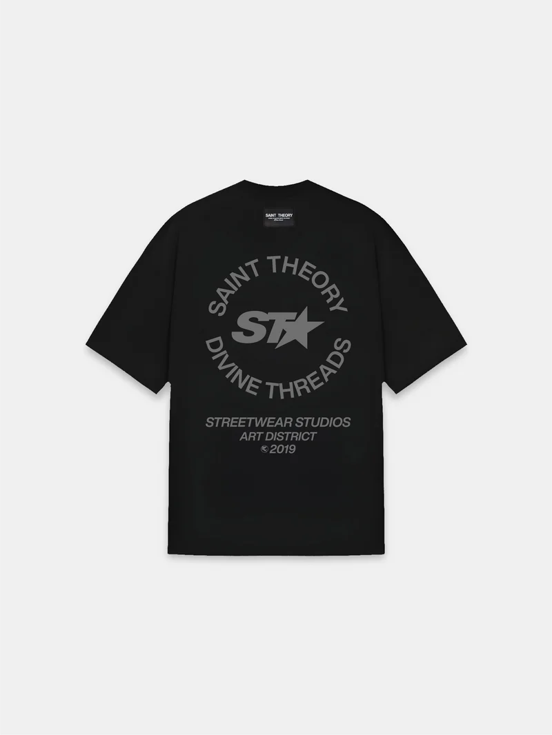 Saint Theory camiseta essential north black/grey