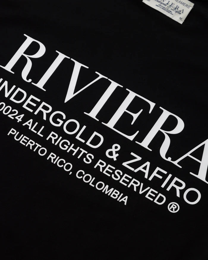 Undergold Riviera Fruit Angels Boxy Tshirt Black