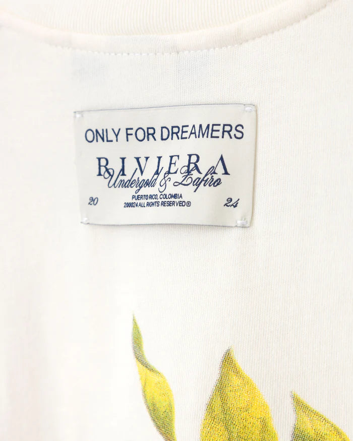 Undergold Riviera Colonial Boxy Tshirt White