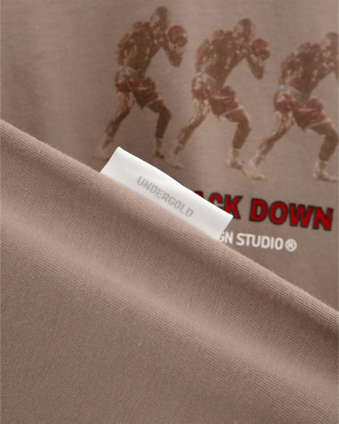 Undergold Dreamers "Never Back Down" T-shirt Brown