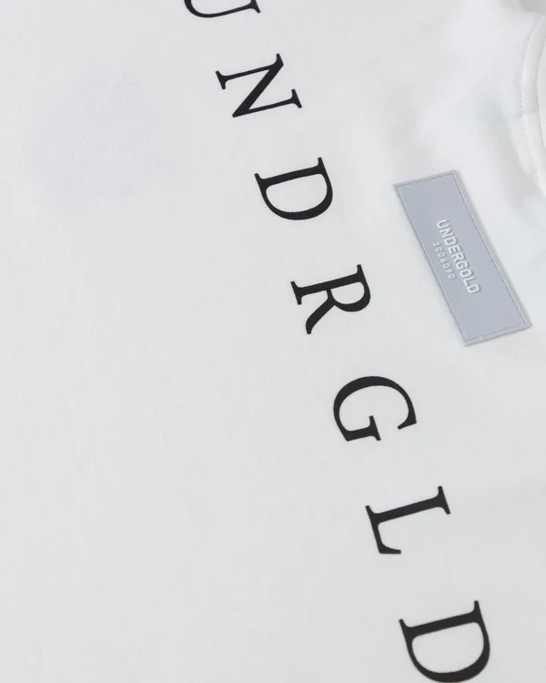 Undergold The Path Monogram Boxy Fit Tshirt White