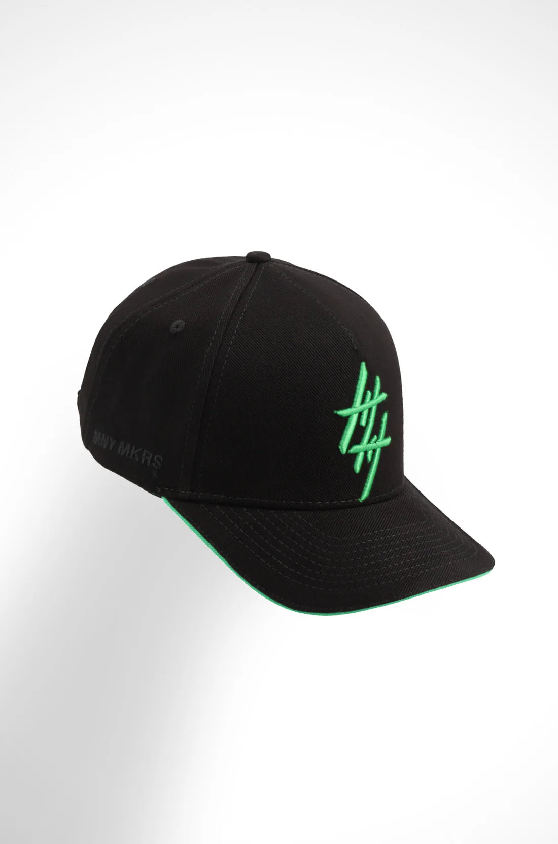 Money Makers Gorra negra - verde Cap colors