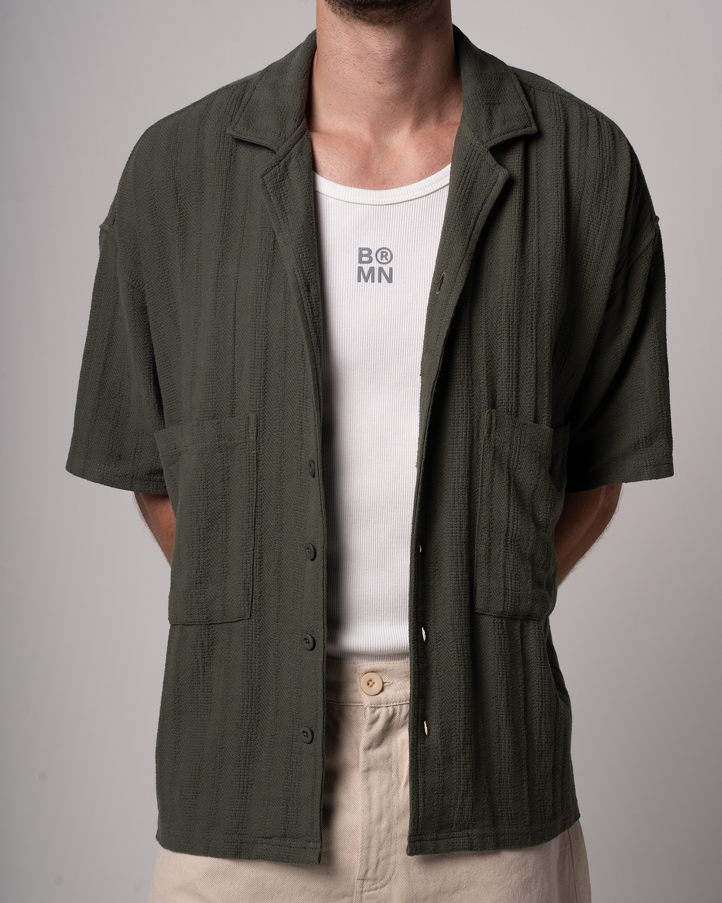 Birmano olive green state shirt