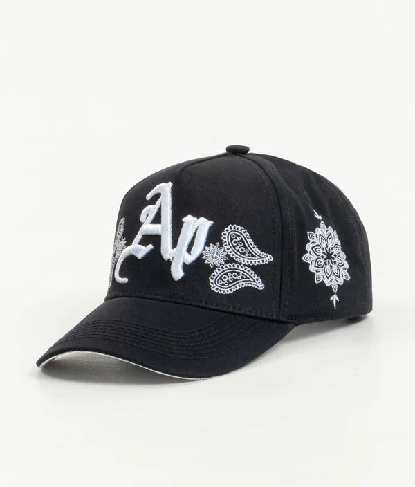 AP CROWN  SANSKRIT BLACK CAP