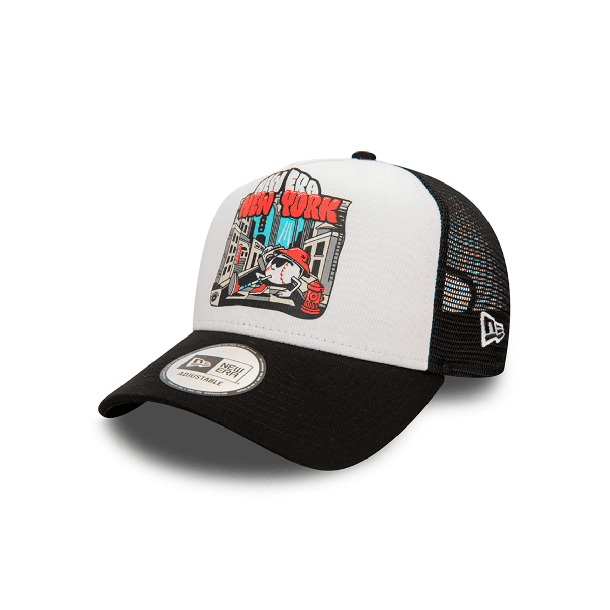 Gorra Graphic Print 9FORTY AF TRUCKER Ajustable New Era negro