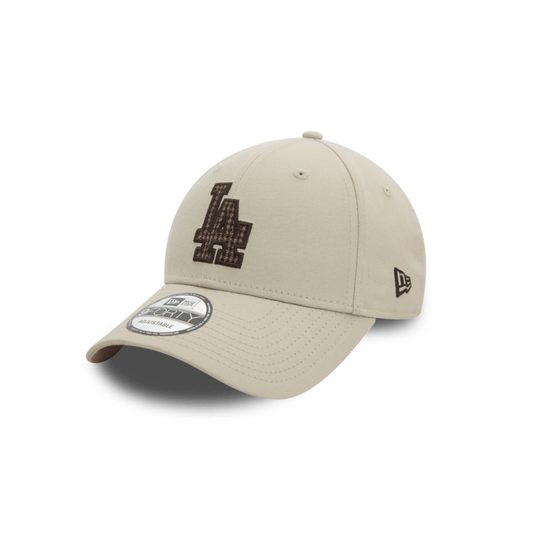 Los Angeles Dodgers  Gorra Check Infill Collection 9FORTY Ajustable New Era beige