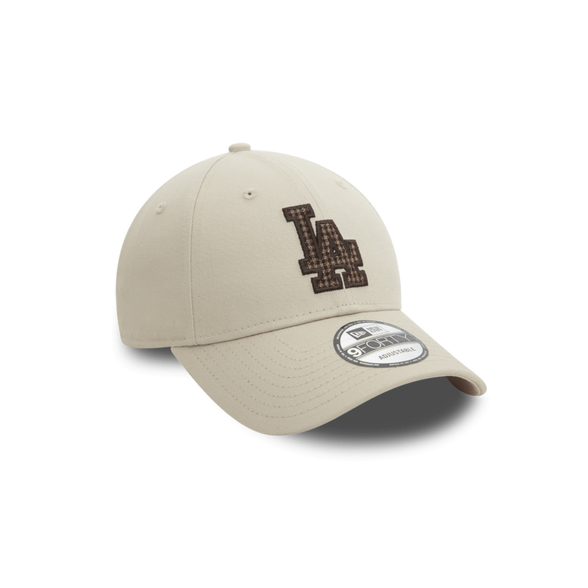 Los Angeles Dodgers  Gorra Check Infill Collection 9FORTY Ajustable New Era beige