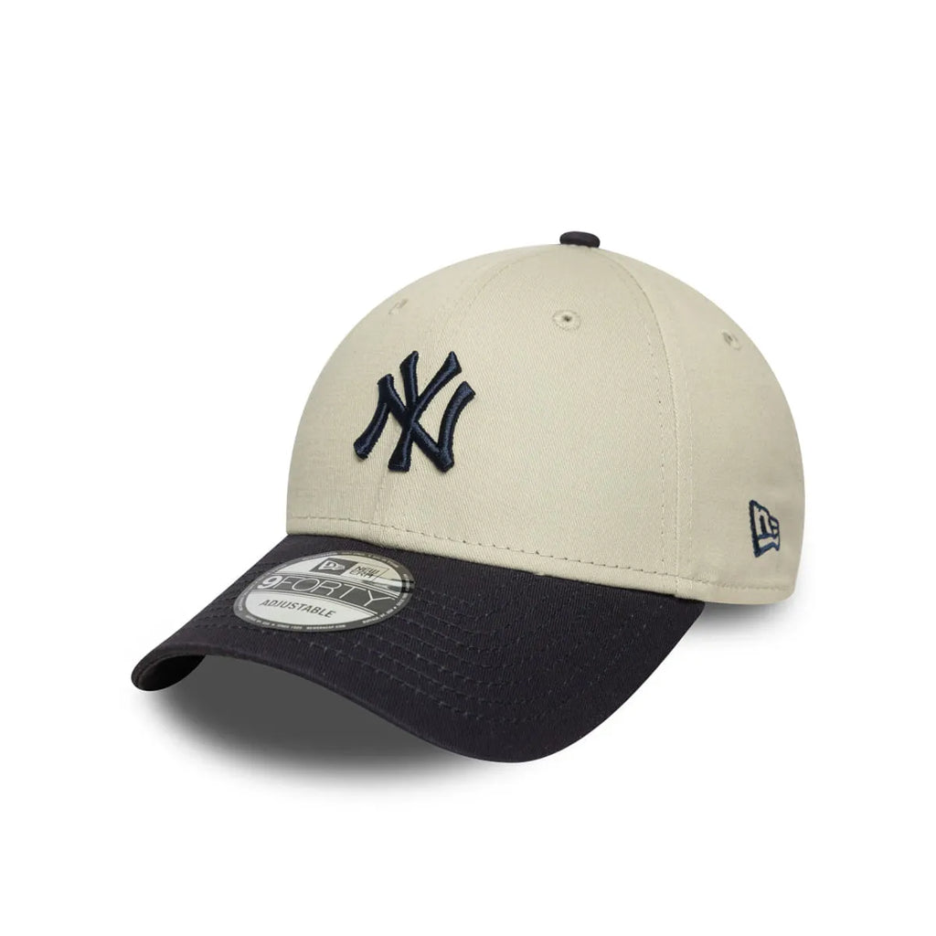 New Era Gorra New York Yankees MLB Color Block 9FORTY Ajustable Beige